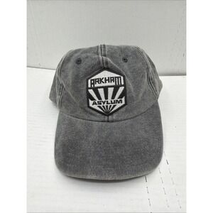 Arkham Asylum Gray Denim Adjustable Baseball Hat Batman & Robin
